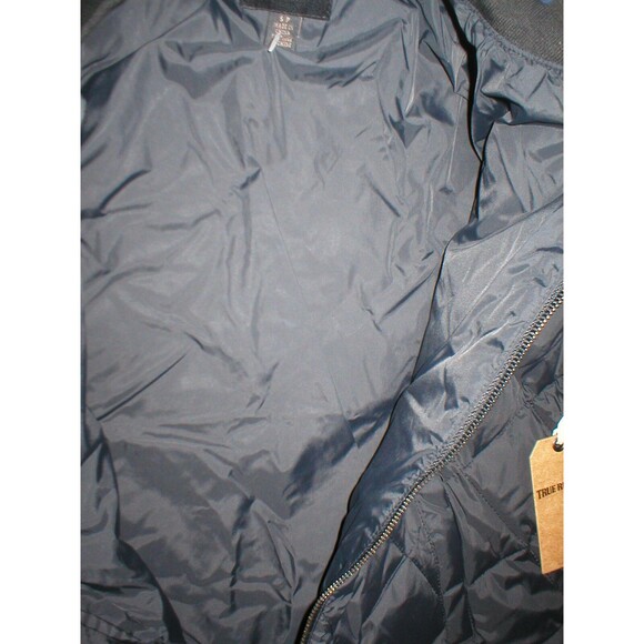 New NWT $298 Womens Puffer Bomber Jacket Designer True Religion Jeans Black XS - Picture 10 of 10